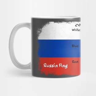 Russia flag. Mug